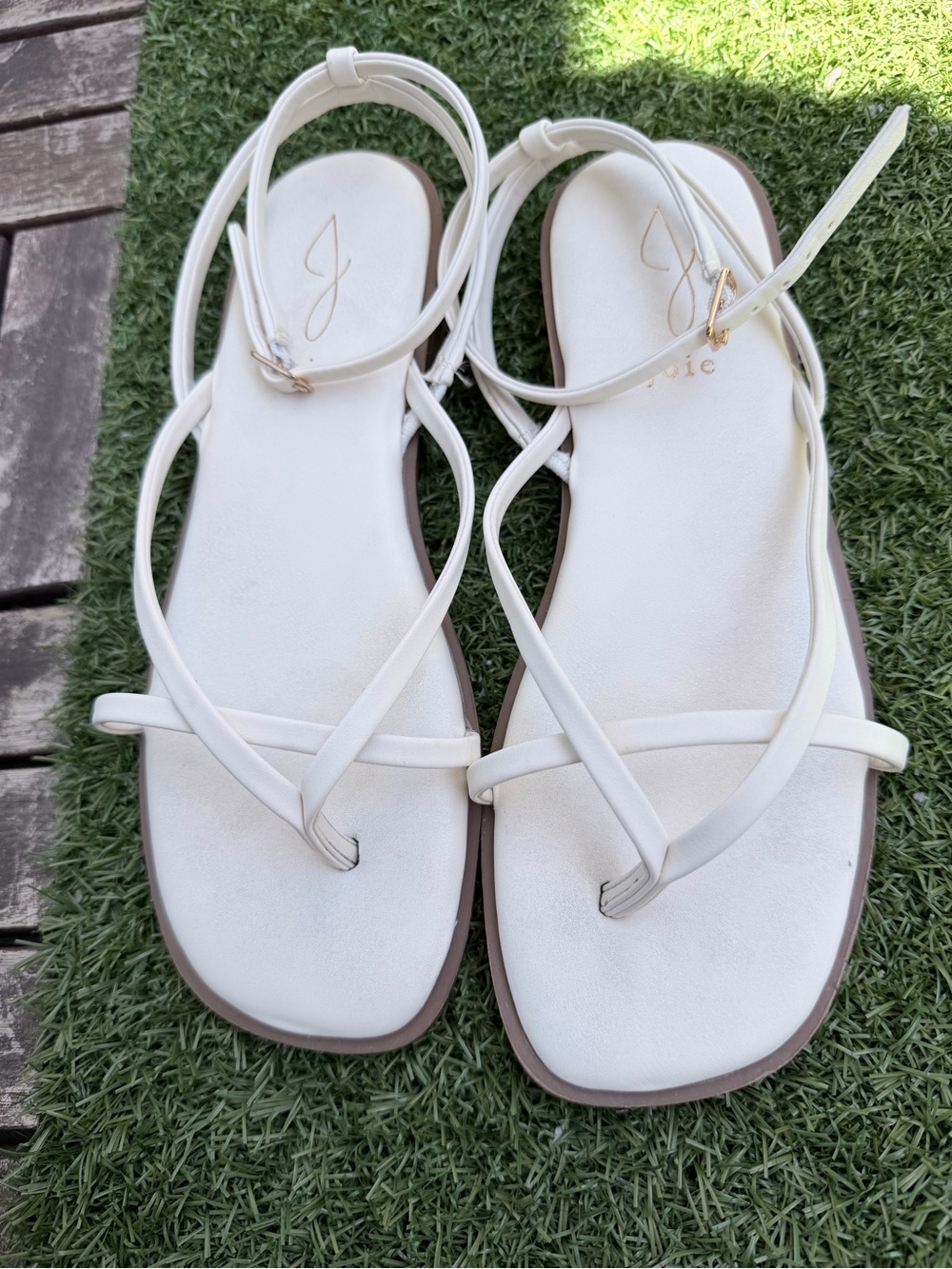 Joie Ankle Strap Thong Sandals (size 8)